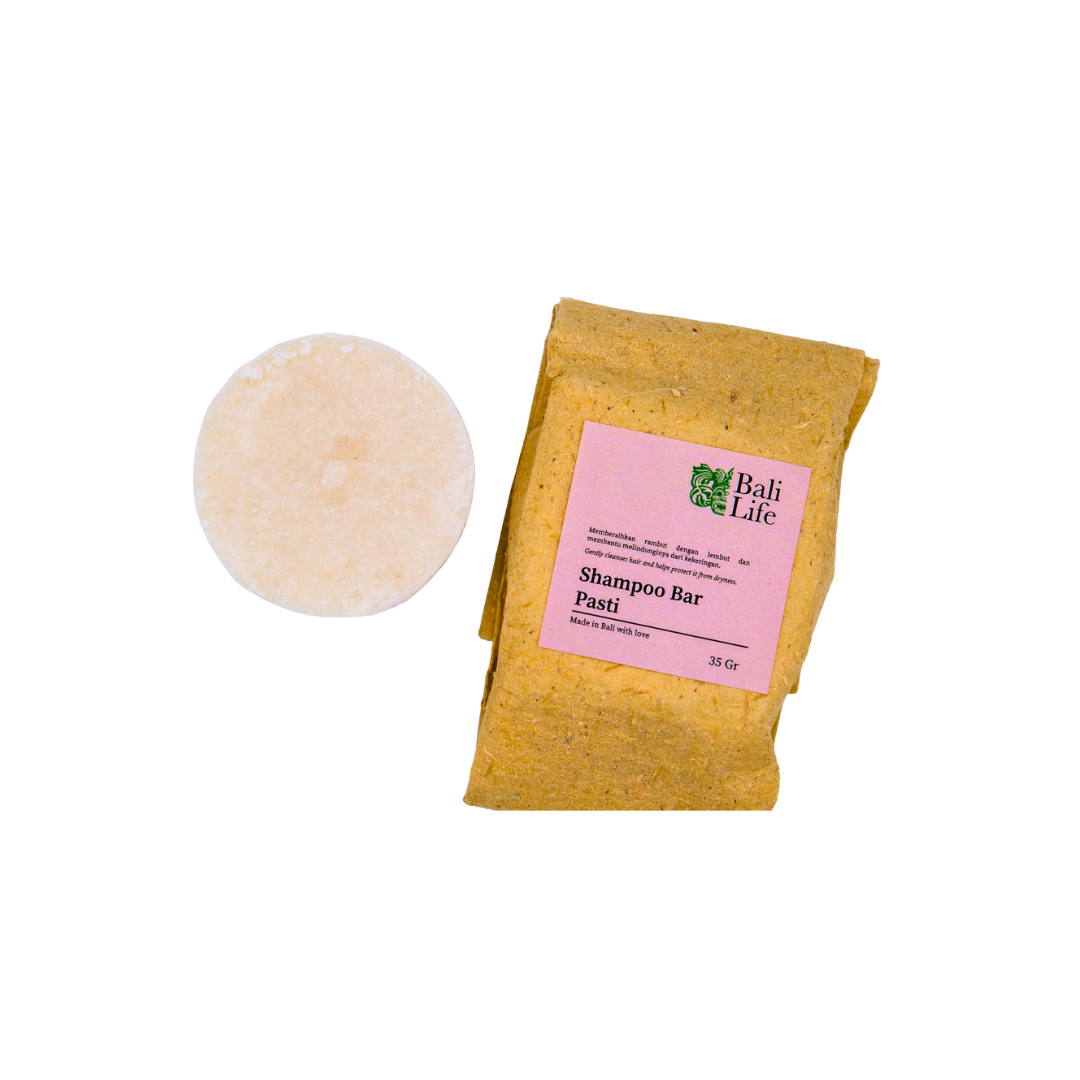 Pasti Shampoo Bar by Bali Life Body Care In Ubud. Cut out image of cruelty free  deodorant which is palm oil free.